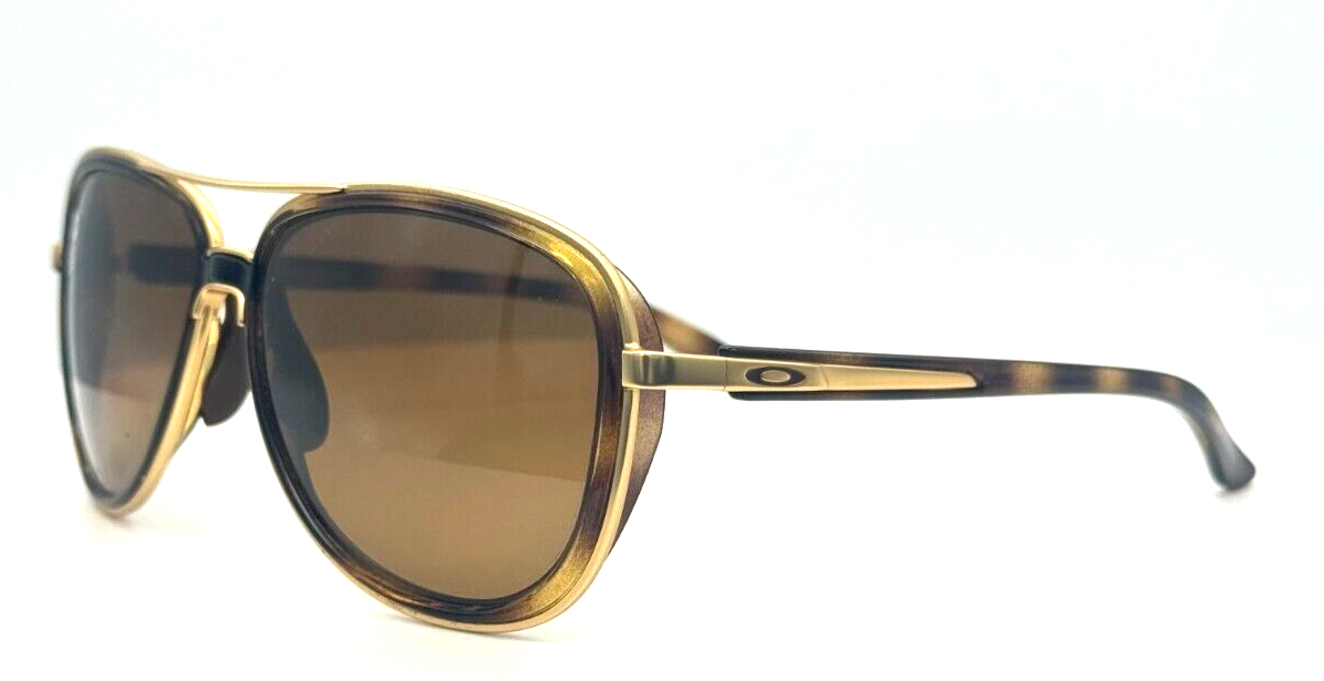 Oakley OO 4129 0658 Split time Polarized Gold/Havana Oval Men's Sunglasses