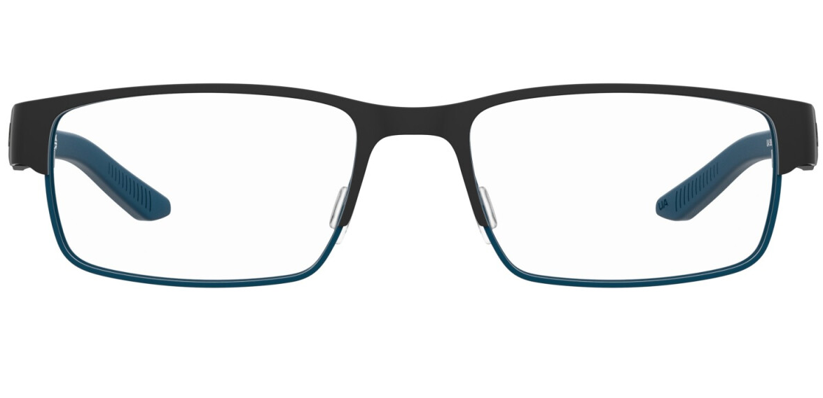 Under Armour UA 5081/G ETJ Black Teal Rectangular Men's Eyeglasses