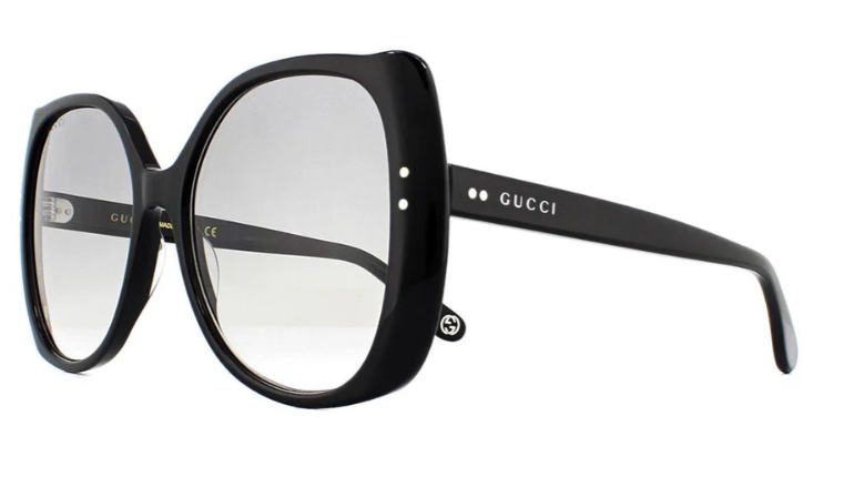 Gucci GG0472S 001 Black/Grey Gradient Soft Square Women's Sunglasses