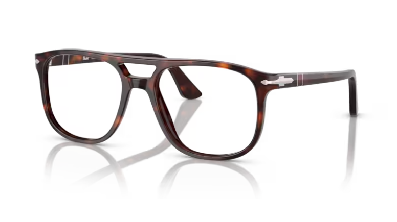 Persol 0PO3329V Greta 24 Havana Rectangular Men's 52mm Eyeglasses