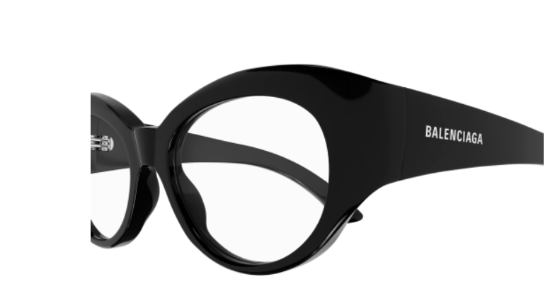 Balenciaga BB0268O 001 Black Cat Eye Women's Eyeglasses