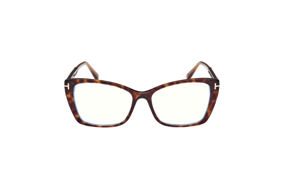 Tom Ford FT5893 052 Dark Havana Square Women's Eyeglasses