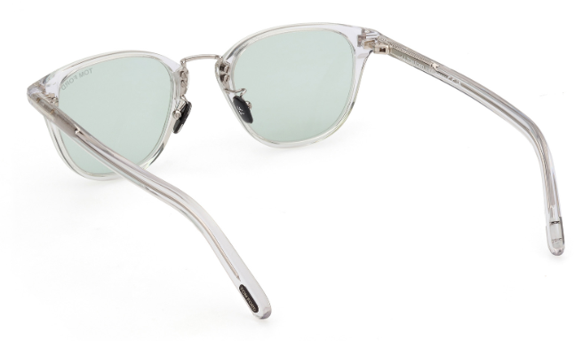 Tom Ford FT1049 D 26N Crystal/Green Square Men's Sunglasses