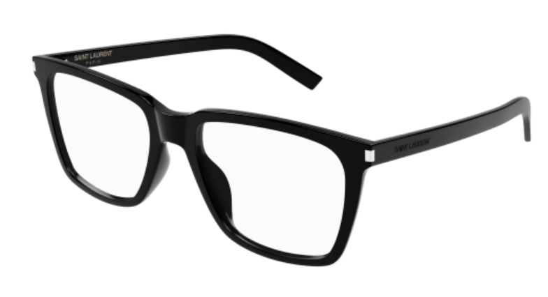 Saint Laurent SL 717 SLIM 001 Black Square Women's Eyeglasses