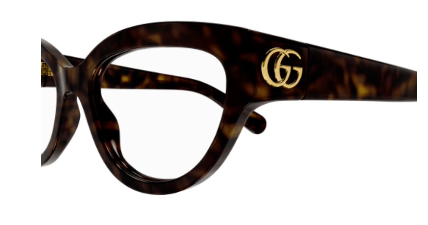 Gucci GG1598O 002 Black Cat Eye Women Eyeglasses