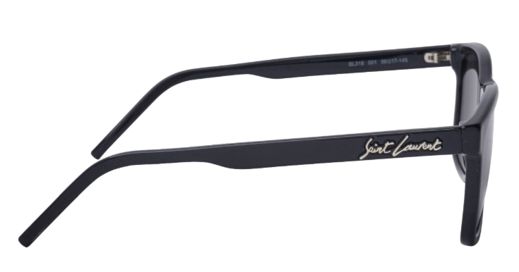 Saint Laurent SL 318 001 Black/Black Men's  Square Sunglasses