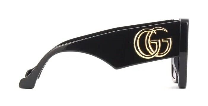 Gucci GG 0956S-003 Black/Gray Oversized Geometric Women's Sunglasses