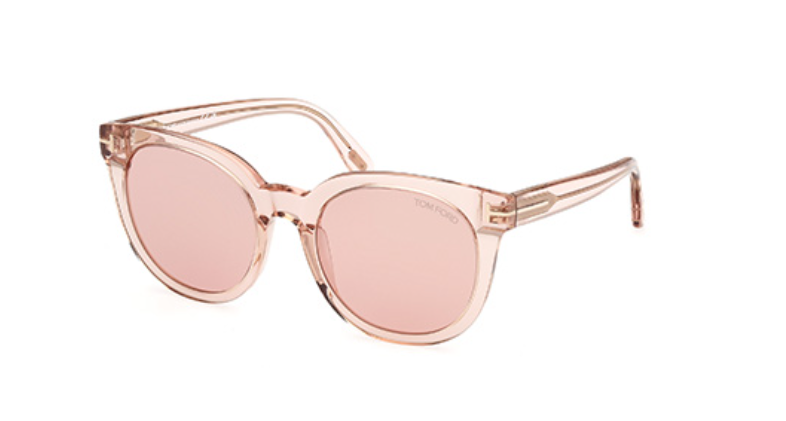 Tom Ford FT1109 72S Shiny Light Pink/Photochromic Soft Square Women's Sunglasses