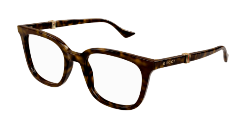 Gucci GG1497O 006 Havana Soft Square Men's Eyeglasses