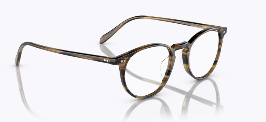 Oliver Peoples Riley-R OV5004 1719 Olive Smoke Round Men's Eyeglasses