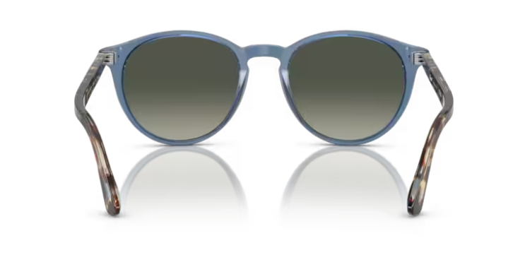 Persol 0PO3152S 120271 Transparent navy/GreyGradient Round 52mm Men's Sunglasses