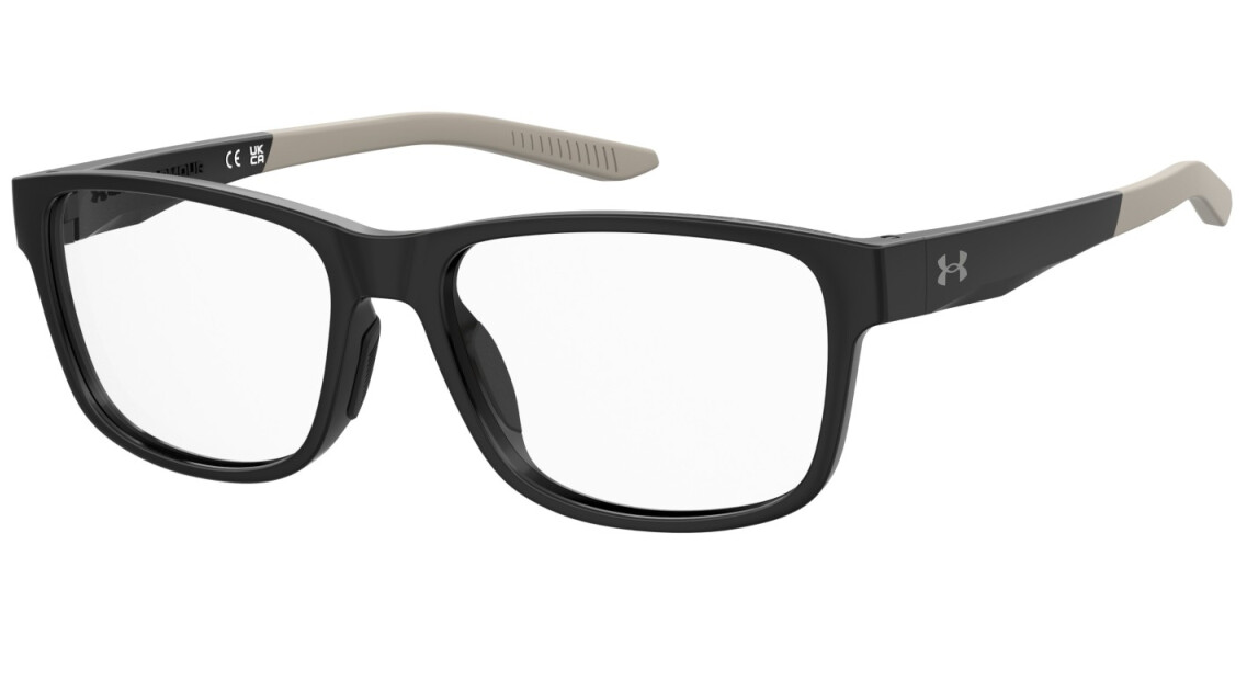 Under Armour UA 5080 0WM Black Beige Rectangular Men's Eyeglasses