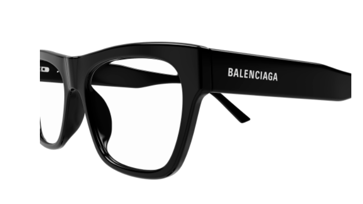 Balenciaga BB0308O 001 Black Square Men's Eyeglasses