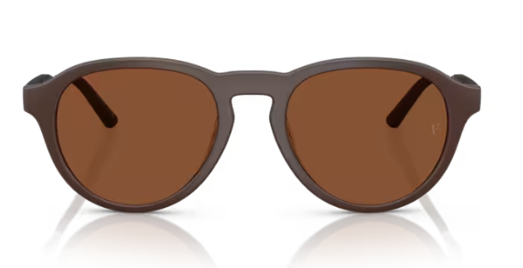 Oliver Peoples 0OV5557SU R-8 700553 Semi Matte Umber Clay Round Men's Sunglasses