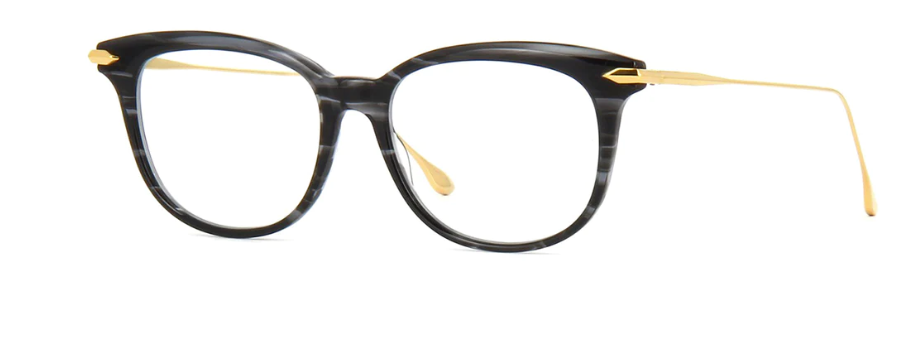 Dita CHIC DRX 3035 A Smoke Crystal Black/18k Gold Women's Eyeglasses