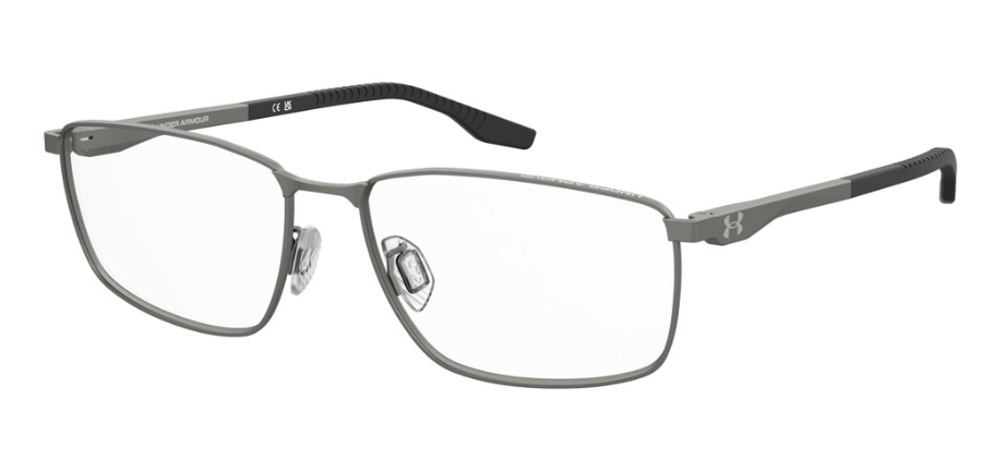 Under Armour UA 5073/F 5MO Ruthenium Black Rectangular Men's Eyeglasses