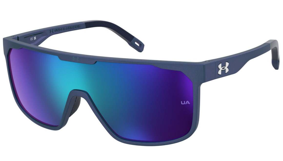 Under Armour UA DEFINE/G 5BF T5 Matte Dark Blue/Green Mirrored Men's Sunglasses