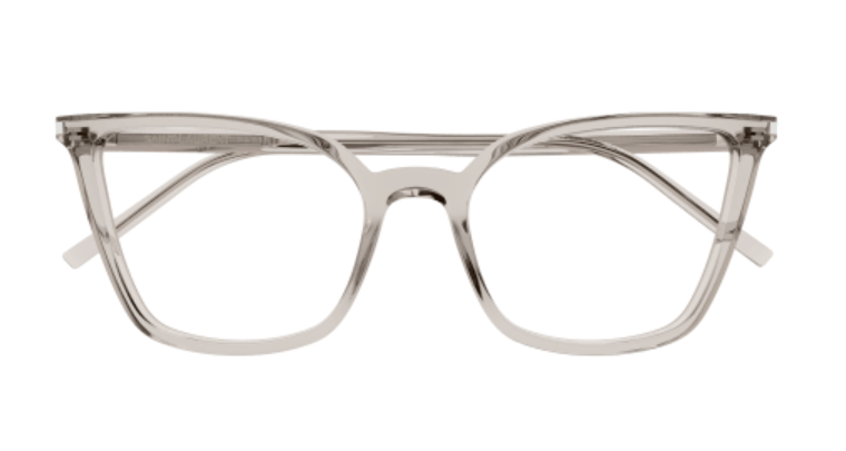 Saint Laurent SL 669 001 Beige Cat-Eye Women's Eyeglasses