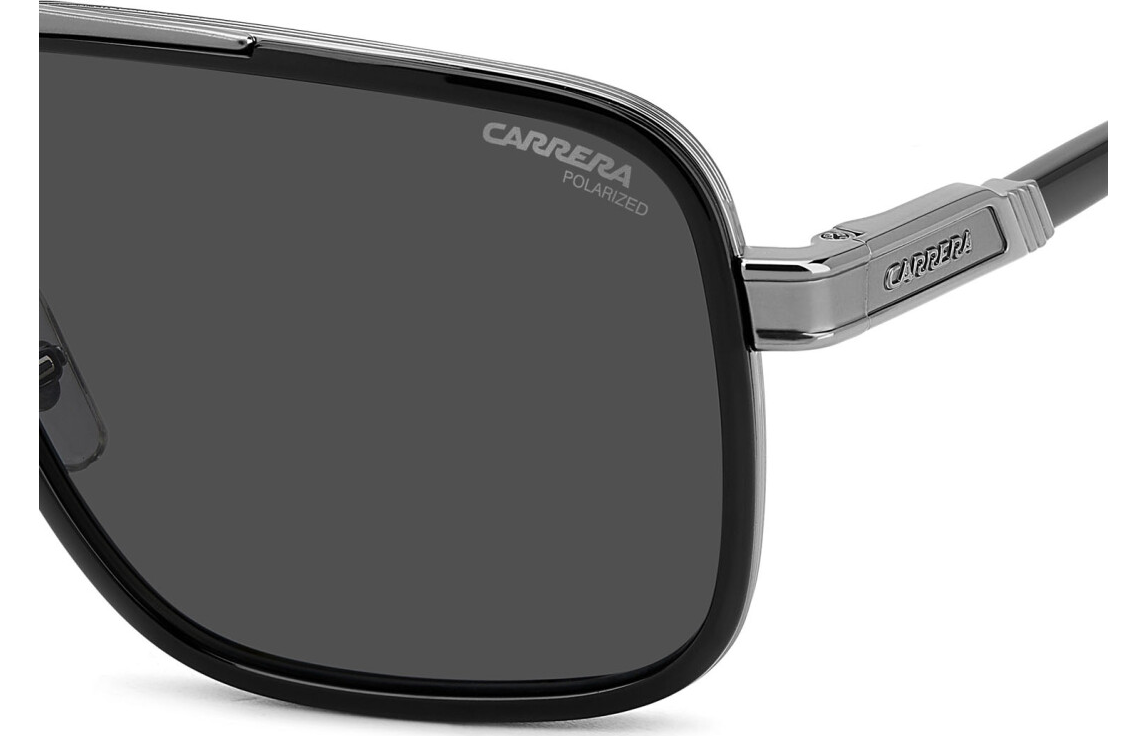 Carrera 1070/S ANS M9Black Ruthenium/Grey Polarized Rectangular Men's Sunglasses