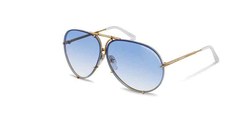 Porsche Design P8478 W Yellow Gold Gradient Men's Sunglasses