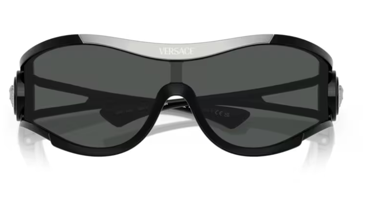 Versace 0VE4475 GB1 87 Black/Dark Grey Mask Men's Sunglasses