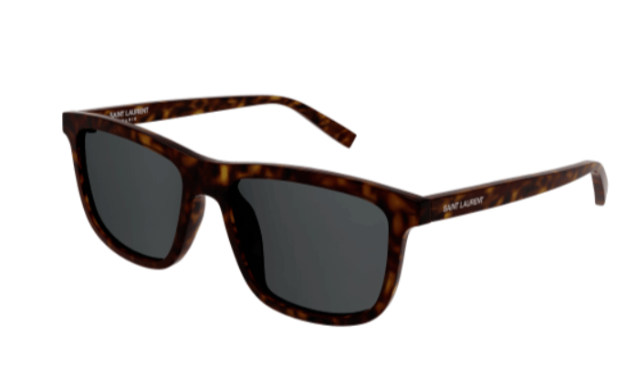 Saint Laurent SL 501 002 Havana/Smoke Square Men's Sunglasses