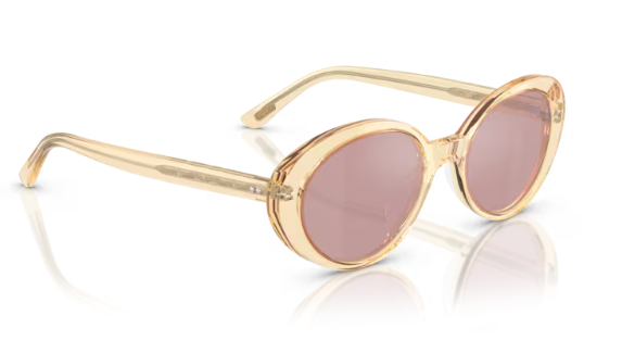 Oliver Peoples 0OV5565SU Lumar 1792AK Becr Pink Satin Oval Women's Sunglasses