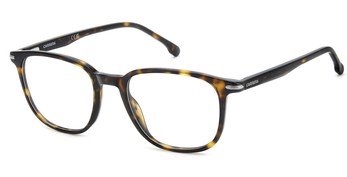 Carrera 348 3MA Havana Ruthenium Rectangular Men's Eyeglasses