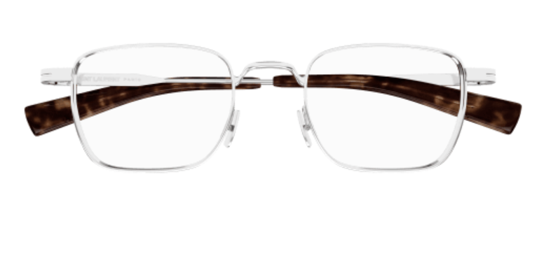 Saint Laurent SL 729 002 Silver Metal Square Men's Eyeglasses