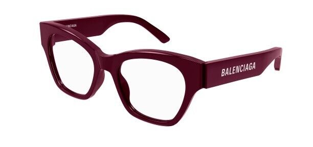 Balenciaga BB0263O 004 Burgundy Cat-Eye Women's Eyeglasses