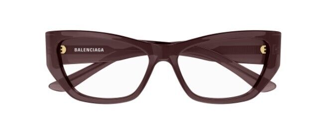 Balenciaga BB0372O 004 Violet Cat-Eye Women's Eyeglasses