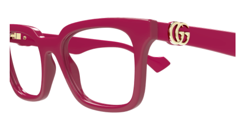 Gucci GG1728O 004 Red Square Cat Eye Women's Eyeglasses