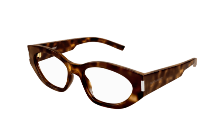 Saint Laurent SL 638 OPT 003 Havana Oval  Women's Eyeglasses