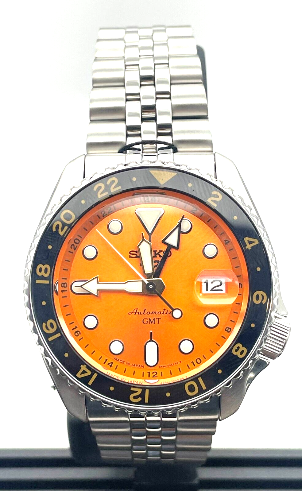 Seiko 5 Sports SKX Sports Style GMT Series Orange Dial Men's Watch SSK005K1