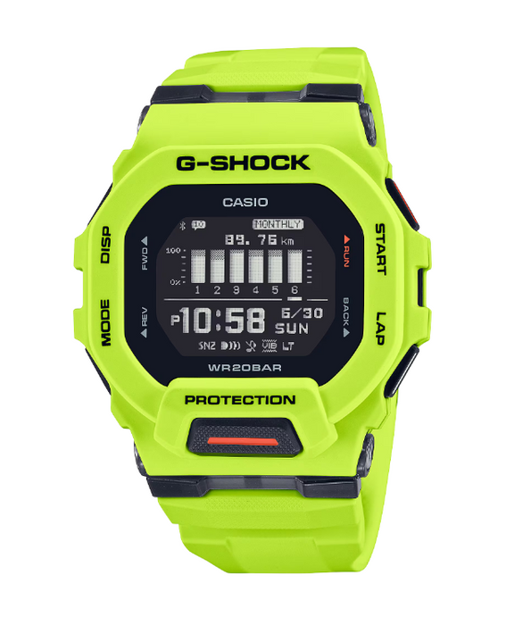 Casio G Shock Move GBD-200 SERIES Black Dial Round Men's Watch GBD200-9