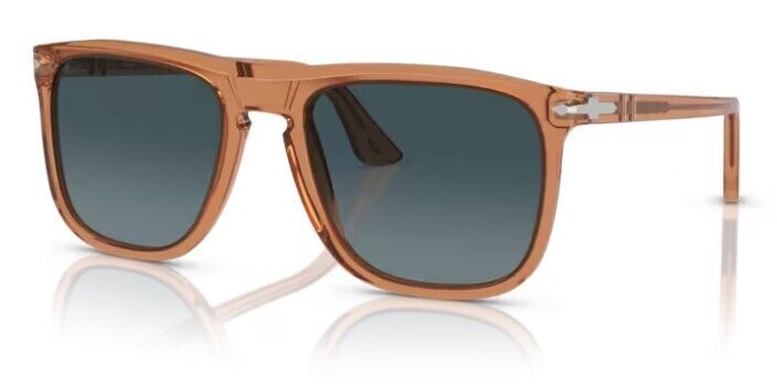 Persol 0PO3336S 1213S3 Transparent Brown / Blue Oval Shaped Women's Sunglasses