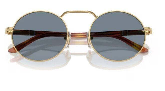 Persol 0PO1019S 113256 Gold/Light blue Oval Shape Unisex Sunglasses