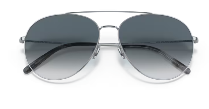 Oliver Peoples 0OV1286S Airdale 50363F Silver Chrome Sapphire Men's Sunglasses