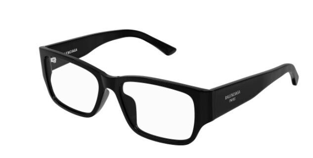 Balenciaga BB0373OK 001 Black Rectangular Men's Eyeglasses