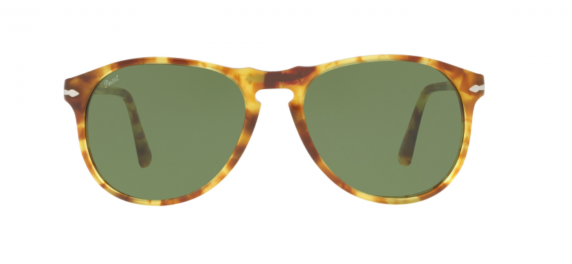 Persol OPO6649-S 10614E Havana/Green Round Men's Sunglasses