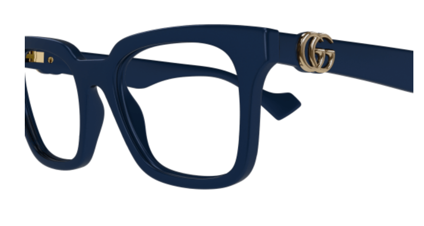 Gucci GG1728O 003 Blue Square Cat Eye Women's Eyeglasses