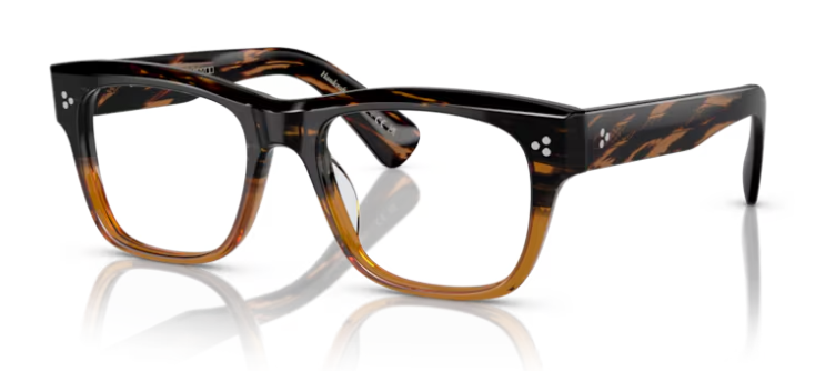 Oliver Peoples 0OV5524U Birell 1001 8108 Black/brown Square Men's Eyeglasses