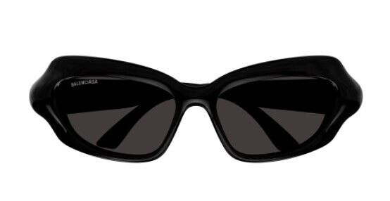 Balenciaga BB0354S 001 Black/Grey Cat-Eye Women's Sunglasses