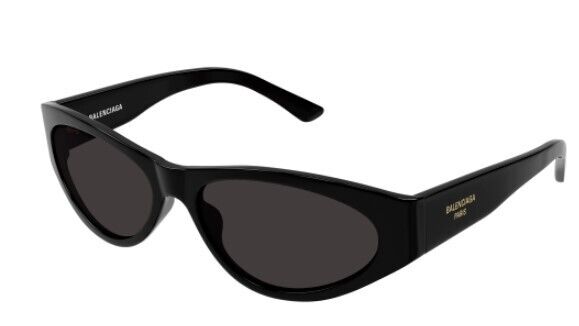 Balenciaga BB0367S 001 Black/Grey Cat-Eye Women's Sunglasses