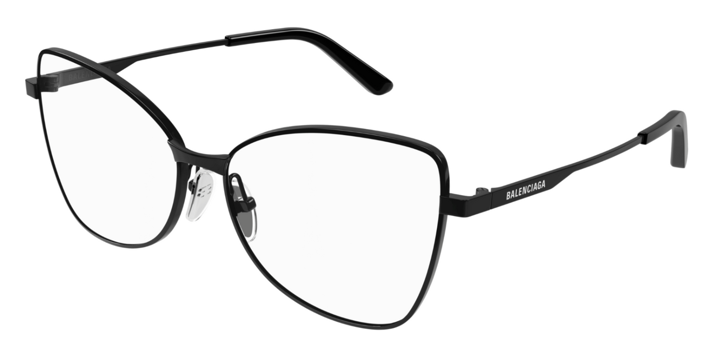 Balenciaga BB0282O 001 Black Cat eye Men's Eyeglasses