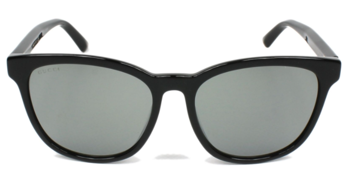 GUCCI GG0232SK 002 Black Grey/Square Mirrored lens Women's Sunglasses