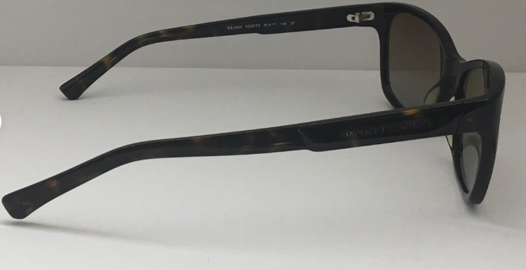 Emporio Armani EA 4004 5026/T5 Havana/Brown Polarized Square Women's Sunglasses