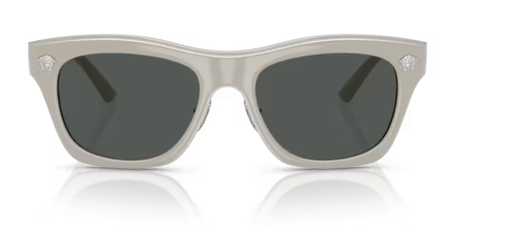 Versace 0VE2272 549387 Light Grey/Dark grey Rectangle Men's Sunglasses