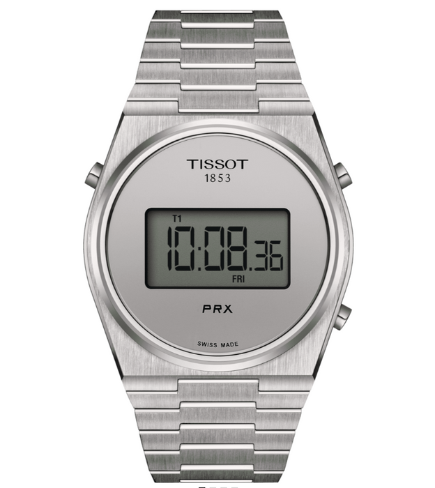 Tissot PRX Digital Silver Dial Stainless Steel 40mm Men's Watch T1374631103000