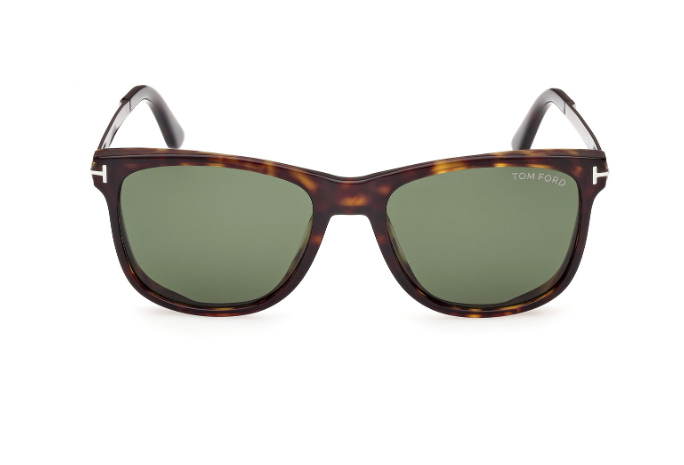 Tom Ford SINATRA FT1104 52N Dark Havana/Green Square Men's Square Sunglasses